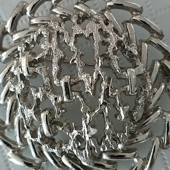 Roget Vintage Silver Tone Stunning Brooch - Picture 5 of 7